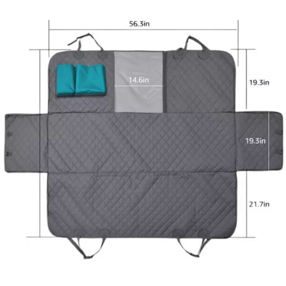⬇️TEMPORARY PRICE DROP⬇️ Gray Dog Car Seat Cover - Unknown Brand - Picture 3 of 8